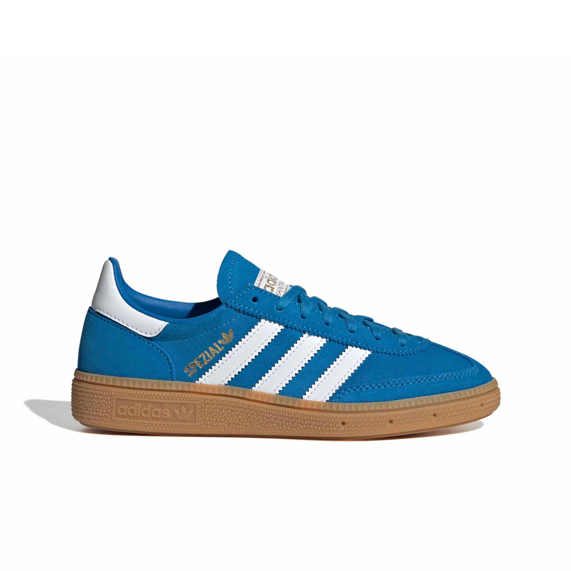 adidas Originals Handball Spezial "Bright Blue/Ftwr White/Gum 3" Grade School Boys' Shoe - BLUE/WHITE/GUM